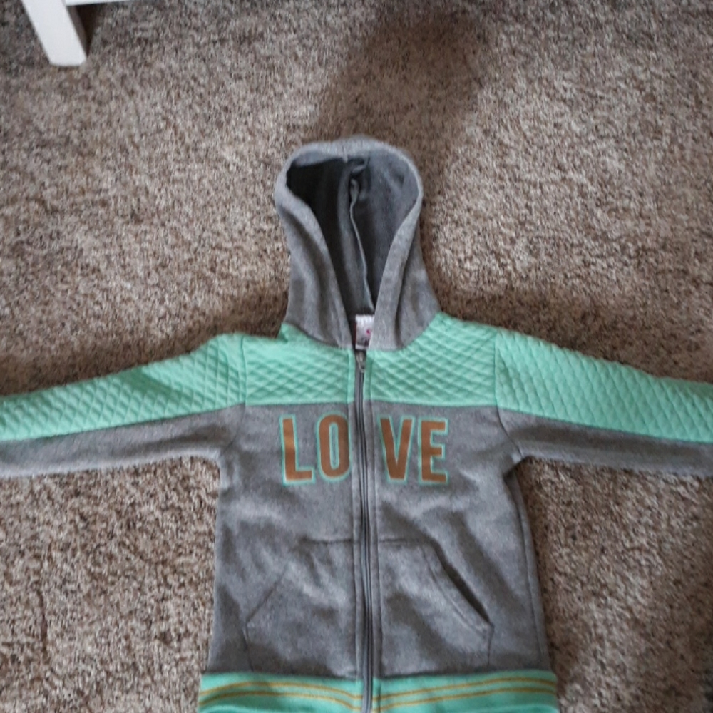 Cute Teal and Grey Jacket